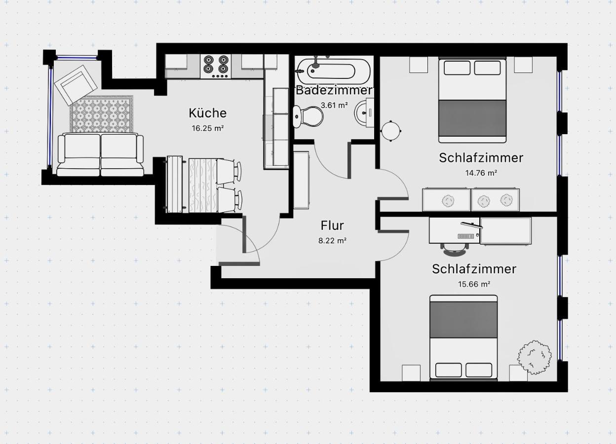 Purple Kitchen - Apartment Mit Grosser Wohnkueche Bremerhaven Exteriér fotografie